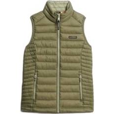 Damen Westen Superdry Fuji Lite Steppweste - Khaki
