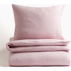 H&M Enkelt muslin Påslakan Rosa (200x150cm)