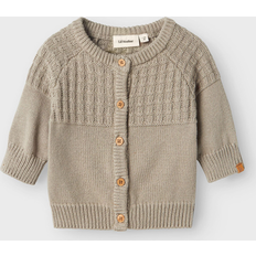 Beige Koftor Lil'Atelier Dajan Knit Cardigan - Forest Fog