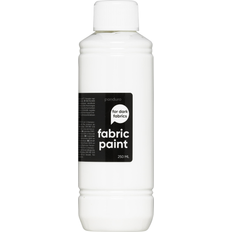 Panduro Fabric Paint 250 ml – hvid, dækkende tekstilfarve til mørkt stof