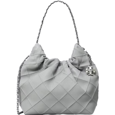 Tory Burch Mini Fleming Soft Hobo Bag - Gray