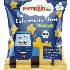 Pumpkin Organics Pumpkin Organics Økologiske kikærtestjerner med majs græskar 497.50 DKK/1 20g 1pak