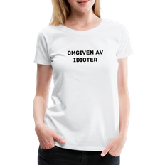 My Angry Socks Surrounded By Idiots Premium T-shirt - White