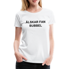 My Angry Socks Alskar Fan Bubbel Premium T-shirt Women - White