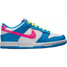 Nike Dunk Low Grade School Girls' Shoe - Blue/Hyper Pink
