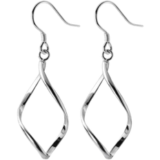 Shein 1pair Personality Spiral & Wavy & Curvy Design Artistic Earrings With Unique Aesthetic