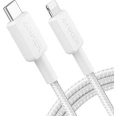 Anker 6' Braided Lightning to USB-C Fast Charging Cable - White 6ft
