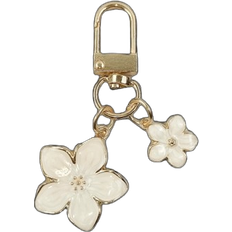 Shein pc Alloy Material Cherry Blossom Shaped Lightweight Keychain With ID Tag Suitable Bag Keys Couples Birthday