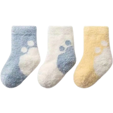 6-9M Strumpor Shein Pairs Of Baby Autumn And Winter Thickened Velvet Warm Mid-calf Newborn Baby Socks Floor Socks