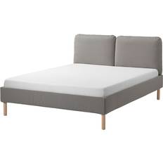 Avtagbara tyger Sängramar IKEA SAGESUND klädd Diseröd Sängram 160x200cm