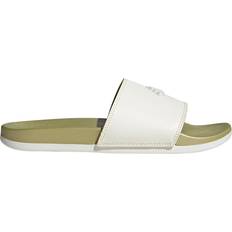 adidas Adilette Comfort Slide Sandal - White/Gold Metallic