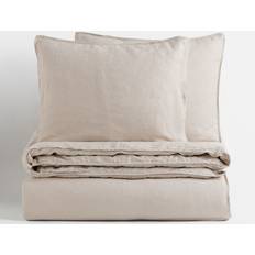Sengetøj 240 x 220 H&M Dobbelt Sengesæt i Hør 240x220 60x70 Dynebetræk Beige (240x220cm)