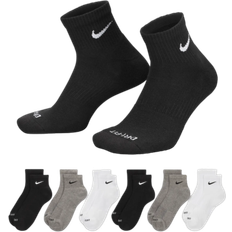 Nike Men's 6-Pack Large Everyday Plus Cushion Ankle Socks - White/Grey/Black