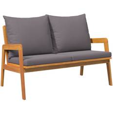 Trä Utesoffor & Bänkar vidaXL Udendørs Cremefarvet Solidt Akacietræ 115 x 65 x 71 cm Sofa