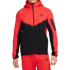Winter clothes for men Nike Men's Tech Full-Zip Windrunner Hoodie - Red