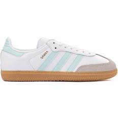 adidas Junior Samba OG Shoes - Cloud White/Semi Flash Aqua/Gum