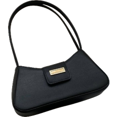 Shein Metal Decor Baguette Bag Solid Colour Fashionable