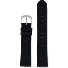 Triwa Sewn 18mm Watch Strap - Black