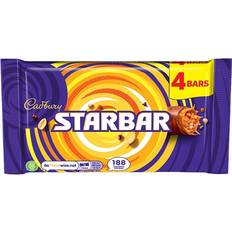 Cadbury 4 pack Chocolates Cadbury Starbar Chocolate Bar 4 Pack Multipack 148g (Pack of 1) 148g 4pack