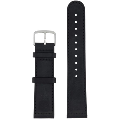 Triwa NFC Sewn Italian 22mm Watch Strap - Black