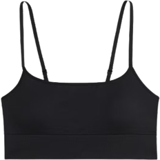 H&M Wattiertes Bralette Seamless - Schwarz