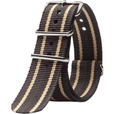 Triwa Nato 20mm Watch Strap - Black Stripes