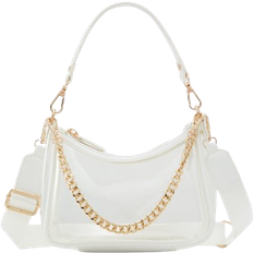 Aldo Liamax Synthetic Medium Shoulder Bag White Overflow