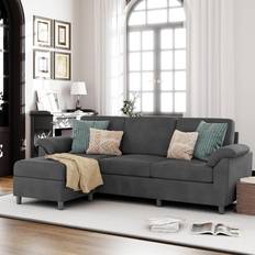 Vongrasig 79 Inch Convertible Sectional Couch Sofa 79.1" 3 Seater