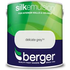Berger Silk Emulsion Paint Wall Paint Delicate Grey 2.5L