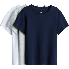 H&M Jungen 3er-Pack T-Shirts Blau 122/128