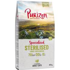 Tørfoder Purizon Økonomipakke: 2 6,5 kg tørfoder - Adult Sterilized Kalkun & Kylling kg 6.5kg