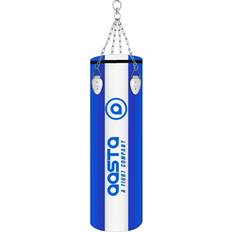 Blue Punching Bags Aasta Blue 4 Feet Filled Boxing Punch Bag Set Chain + Ceiling Hook