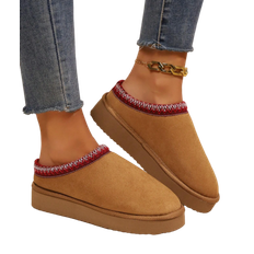 Fabric Outdoor Slippers Shein Womens Low Top Indoor Comfy Slippers Winter Warm Shoes