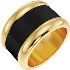 Edblad Emalj Ringar Edblad Frame Enamel Ring - Black Gold