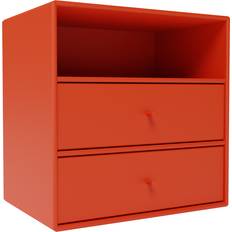 Montana Mini 1006 Shelf With Two Drawers Bedside Table 25x35cm