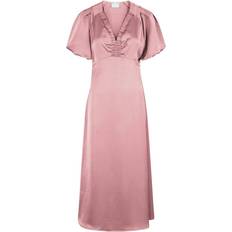 Illana Heavy Sateen Dress - Evening Rose