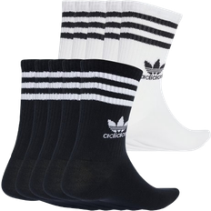 adidas 3-Stripes Crew Socks 10 Pairs - White/Black