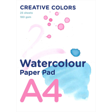 Creative Colors Vattenfärgsblock A4 Vit