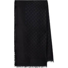 Gucci scarf Gucci GG Jacquard Scarf - Black