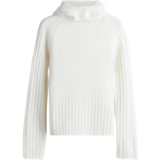 H&M Knitted Balaclava Hoodie - White