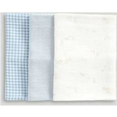 Blue Wipes & Washcloths Mothercare Muslin Cloths Blue 3s