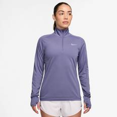 Lilla - Løb Sweatere Nike Pacer 1/4 Zip Long Sleeve Women - Blue/Grey
