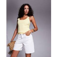 River Island Denim Bermuda Short - White