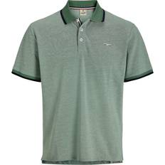 Jack & Jones Green Polo Shirts Jack & Jones Slim Fit Polo Shirt with Short Sleeves Green