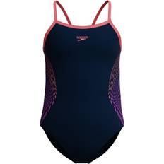 Orange Bathing Suits Speedo Kid's Plastisol Placement Thinstrap Muscleback - Blue