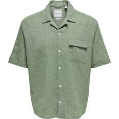Men - Natural Shirts Only & Sons Onscaiden Shirt Green