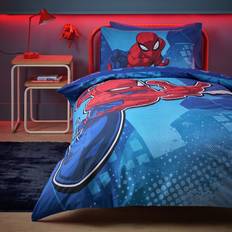 Disney Fabrics Disney Spiderman Blue Kids Bedding Set