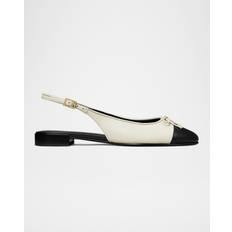 Black - Unisex Ballerinas Tory Burch Cap Toe Slingback Ballet Flats - Women's