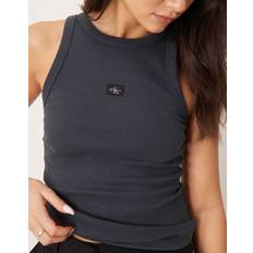L Tank Tops Calvin Klein Slim Ribbed Cotton Tank Top