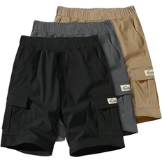 Shein Teen Boy pcs Casual Sports Outdoor Pocketed Cargo Shorts Autumn